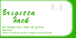 brigitta hack business card